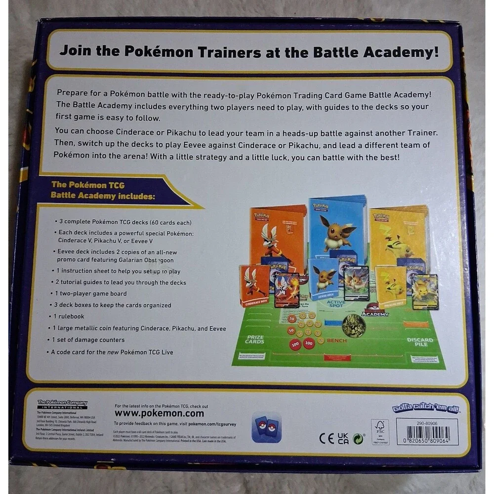Pokemon Trading Card Game Battle Academy Board Game